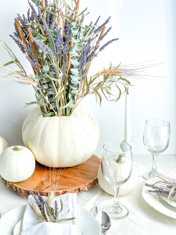 Decorating a Fall Tablescape - Norwood Lavender