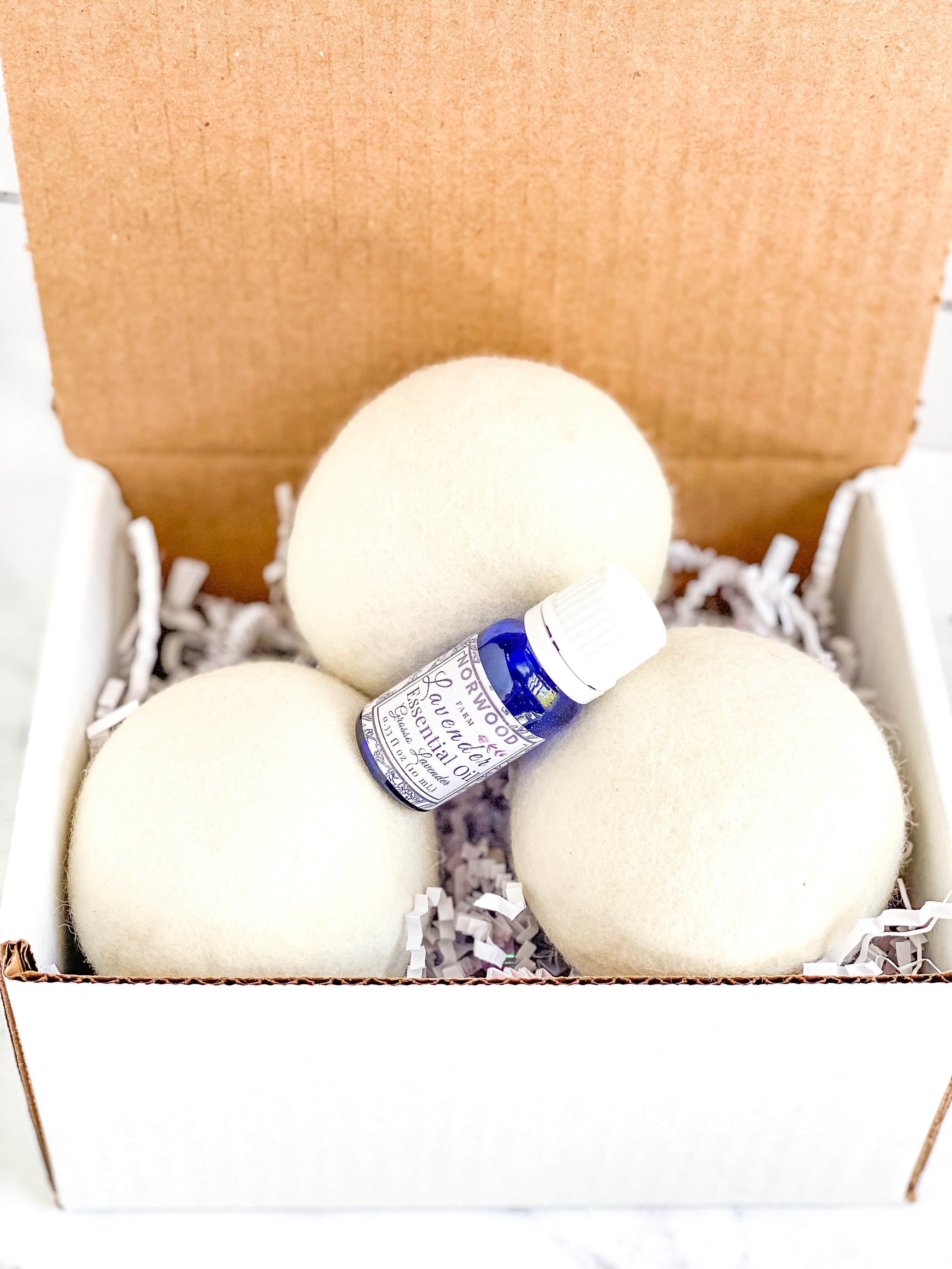 Mountclear Wool Dryer Balls-Lavender Scented Oil Fabric Softener